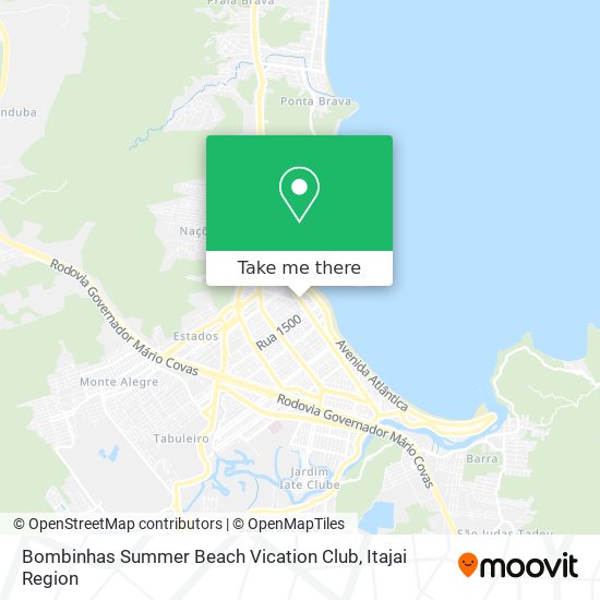 Mapa Bombinhas Summer Beach Vication Club