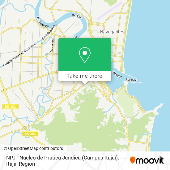 NPJ - Núcleo de Prática Jurídica (Campus Itajaí) map