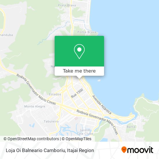 Mapa Loja  Oi  Balneario Camboriu