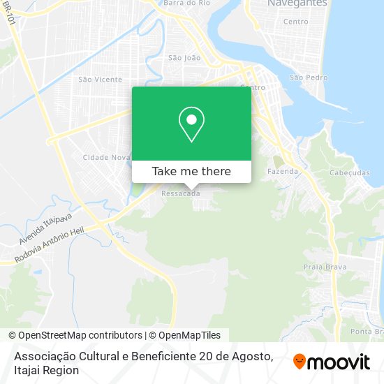 Associação Cultural e Beneficiente 20 de Agosto map