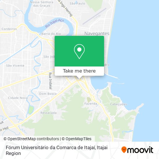 Fórum Universitário da Comarca de Itajaí map