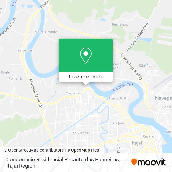 Condomínio Residencial Recanto das Palmeiras map