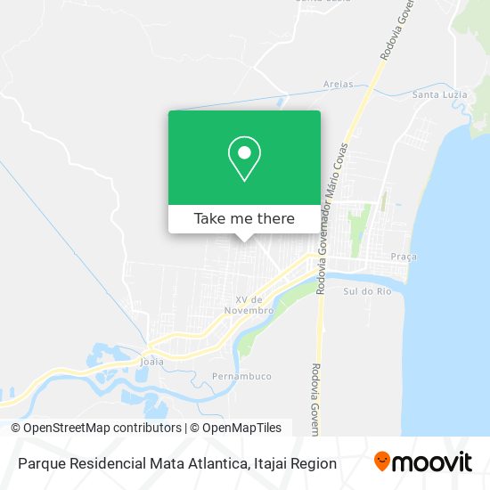 Mapa Parque Residencial Mata Atlantica