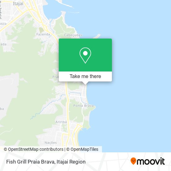 Mapa Fish Grill Praia Brava