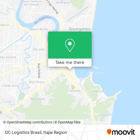 DC Logistics Brasil map