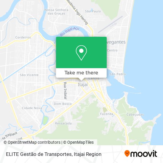 ELITE Gestão de Transportes map