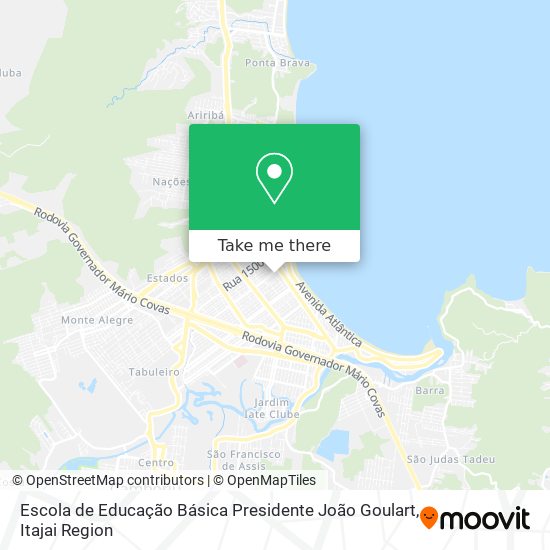 Mapa Escola de Educação Básica Presidente João Goulart