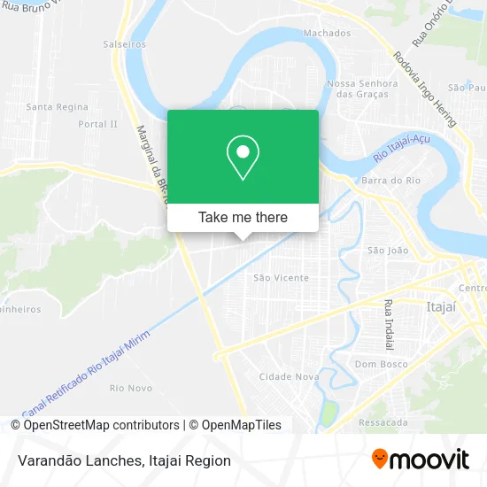 Varandão Lanches map