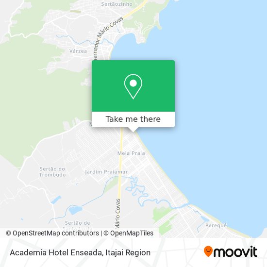 Mapa Academia Hotel Enseada