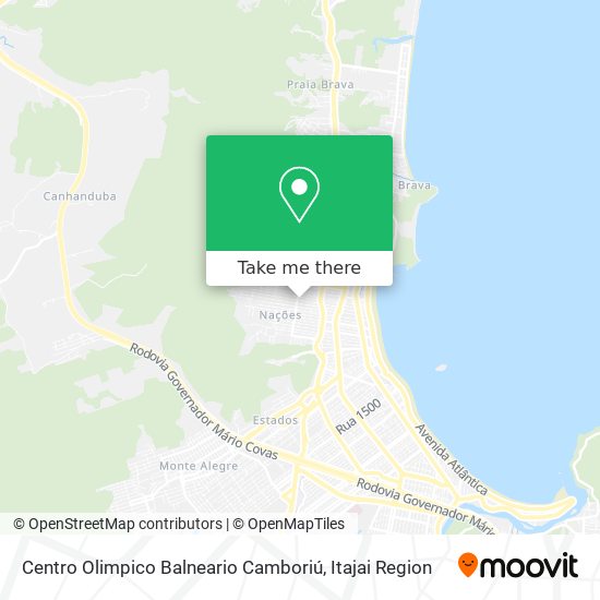 Centro Olimpico Balneario Camboriú map