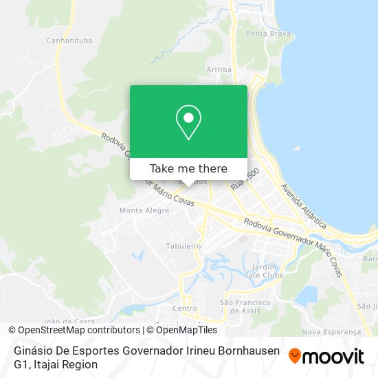 Ginásio De Esportes Governador Irineu Bornhausen G1 map