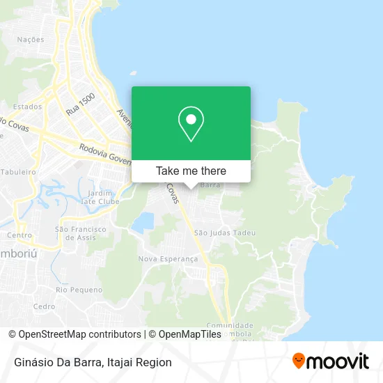 Ginásio Da Barra map