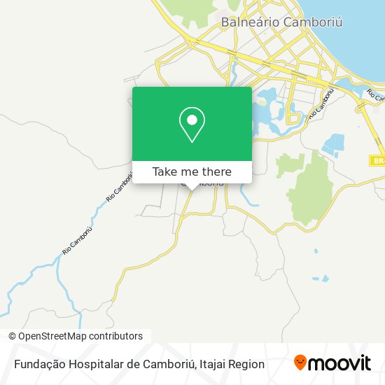 Mapa Fundação Hospitalar de Camboriú
