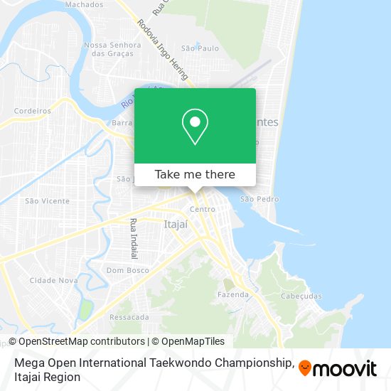 Mega Open International Taekwondo Championship map