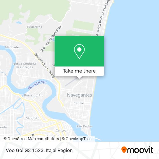 Voo Gol G3 1523 map