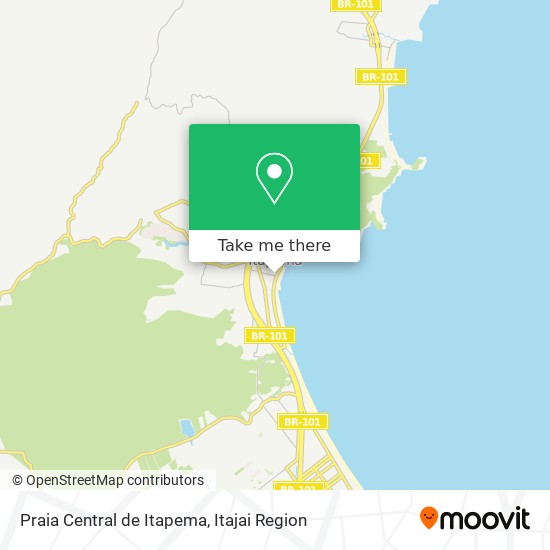 Praia Central de Itapema map