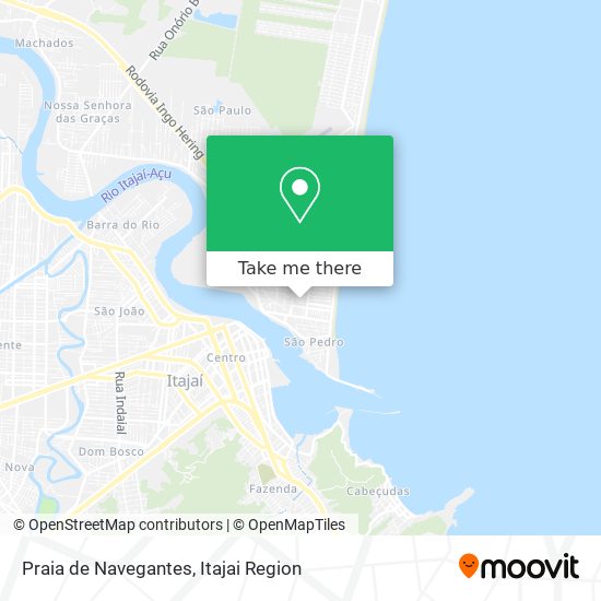 Praia de Navegantes map