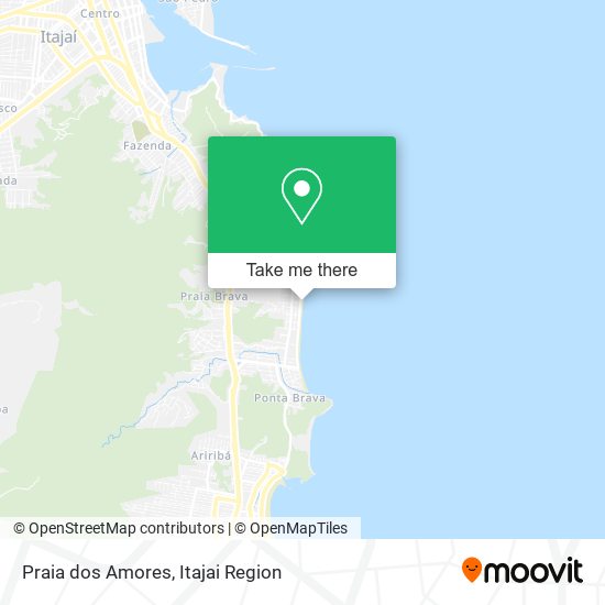 Praia dos Amores map