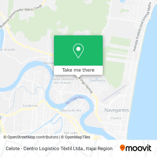 Mapa Celote - Centro Logístico Têxtil Ltda.