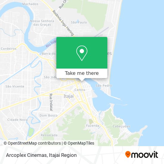 Mapa Arcoplex Cinemas