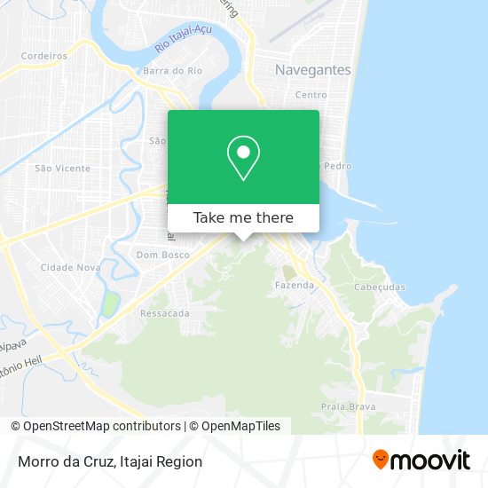 Morro da Cruz map