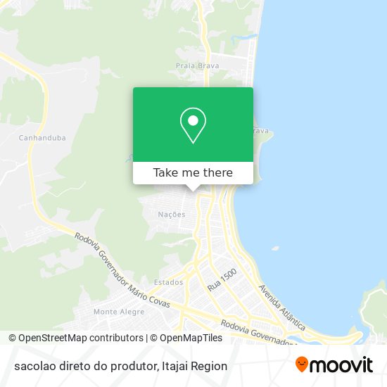 sacolao direto do produtor map