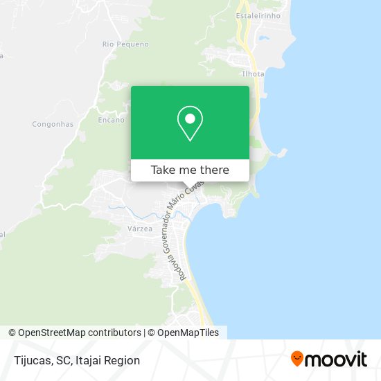 Tijucas, SC map