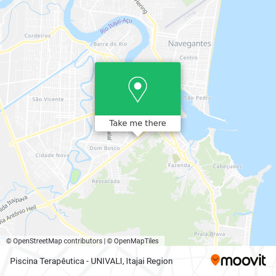 Piscina Terapêutica - UNIVALI map