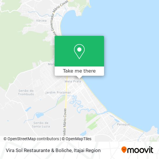 Mapa Vira Sol Restaurante & Boliche