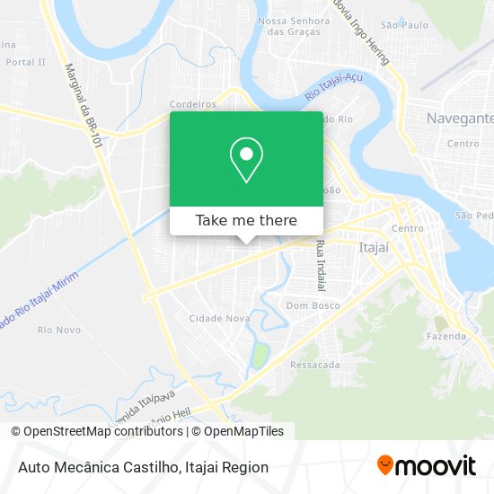 Mapa Auto Mecânica Castilho