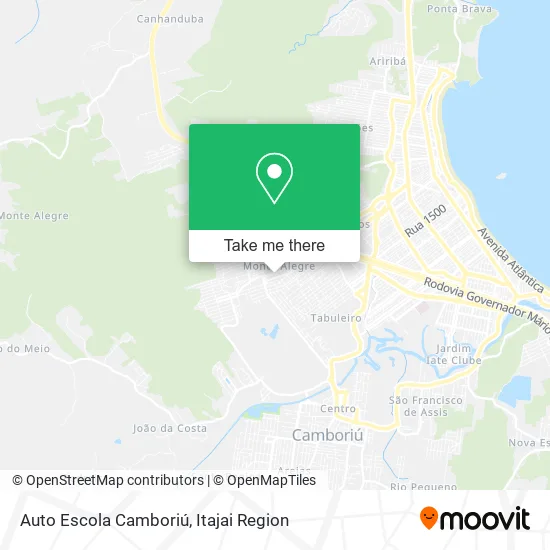 Auto Escola Camboriú map