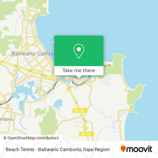 Beach Tennis - Balneário Camboriú map