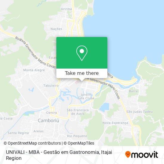 UNIVALI - MBA - Gestão em Gastronomia map