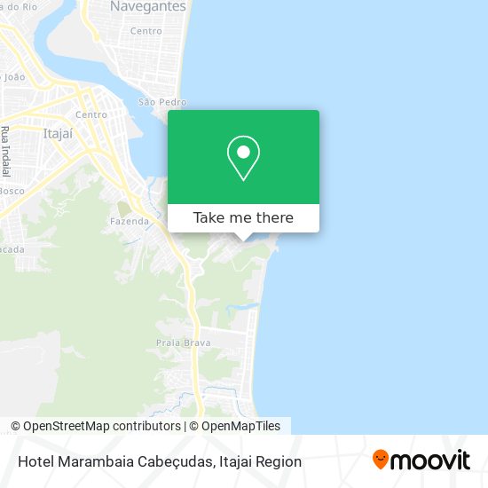 Mapa Hotel Marambaia Cabeçudas