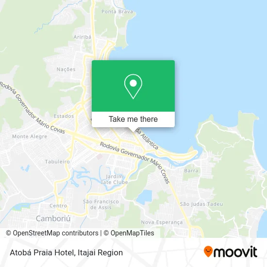 Atobá Praia Hotel map