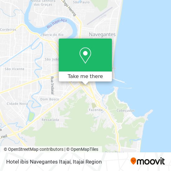 Mapa Hotel ibis Navegantes Itajaí