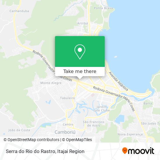 Mapa Serra do Rio do Rastro