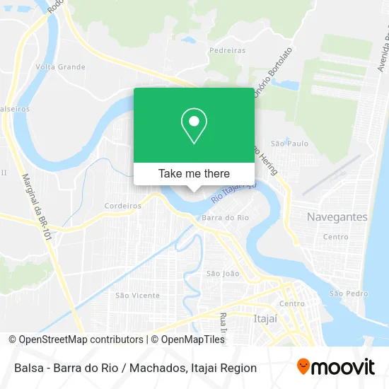 Balsa - Barra do Rio / Machados map