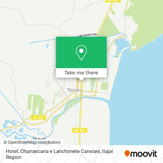 Hotel, Churrascaria e Lanchonete Cansiani map