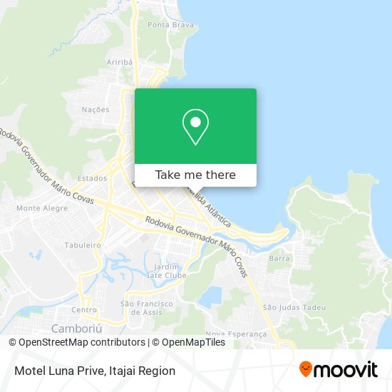 Mapa Motel Luna Prive
