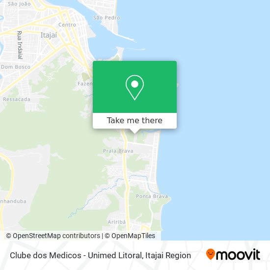 Clube dos Medicos - Unimed Litoral map