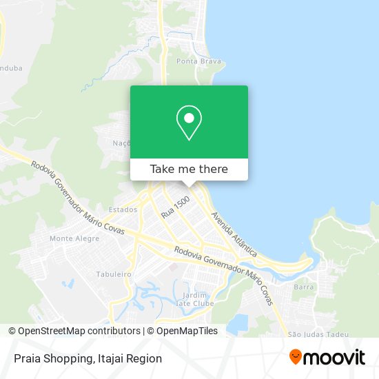 Praia Shopping map