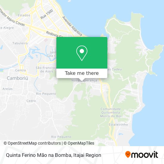 Mapa Quinta Ferino Mão na Bomba