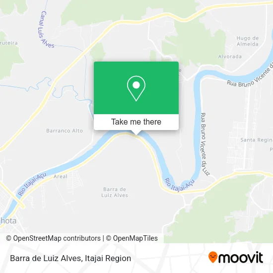Barra de Luiz Alves map