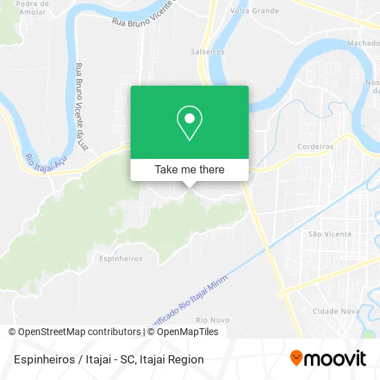 Espinheiros / Itajai - SC map