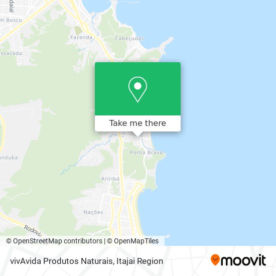 vivAvida Produtos Naturais map