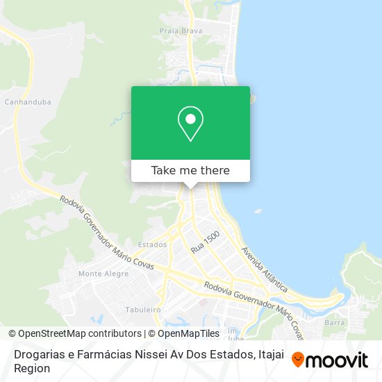 Drogarias e Farmácias Nissei Av Dos Estados map