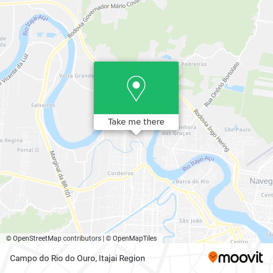 Mapa Campo do Rio do Ouro