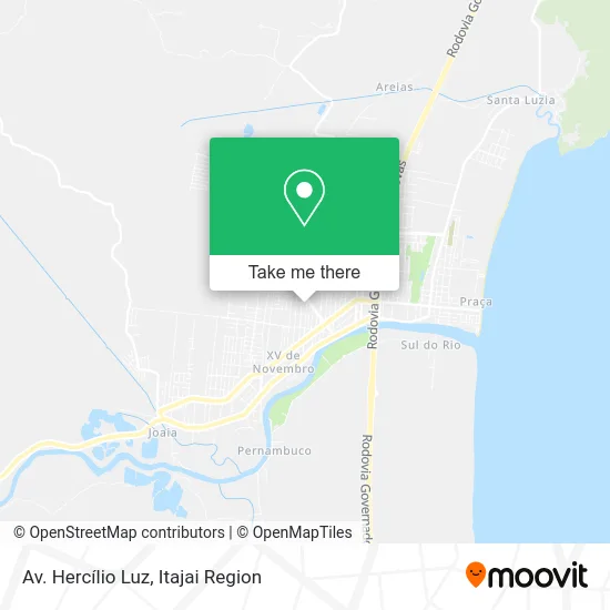 Av. Hercílio Luz map