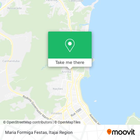 Mapa Maria Formiga Festas